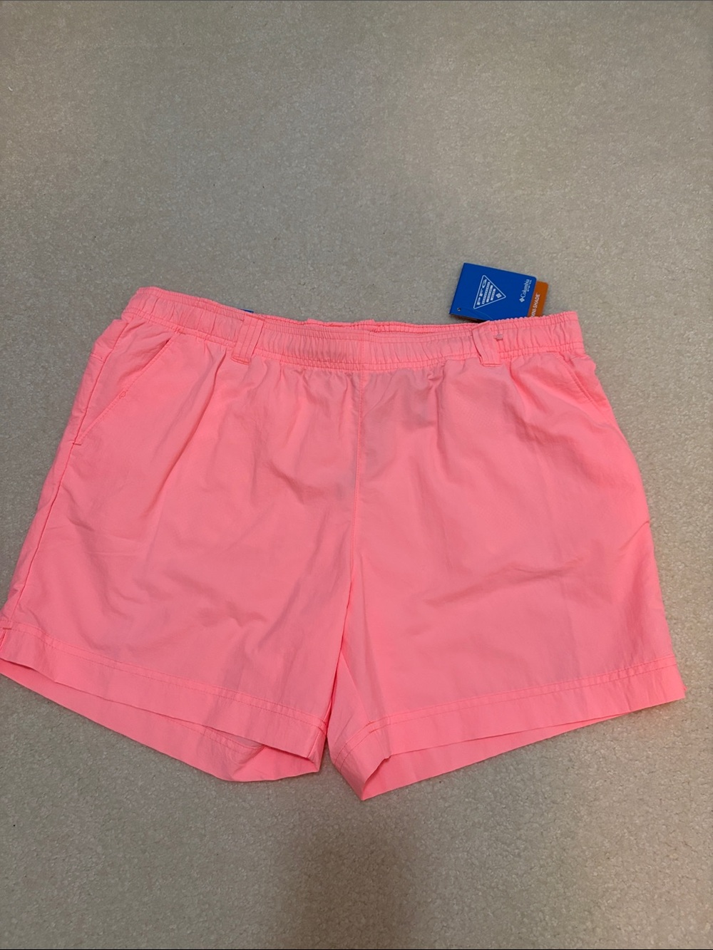 Columbia Women's Coral Pink Elastic Waist Shorts
